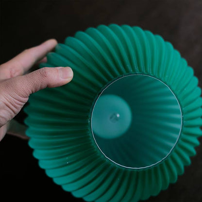 レトロなグリーンのペンダントライト