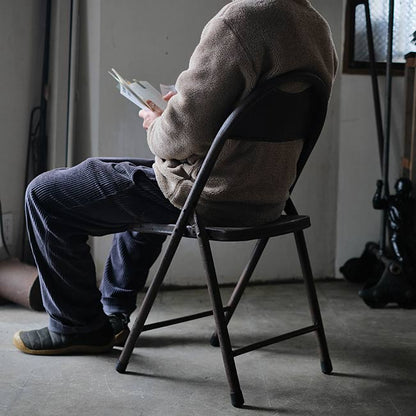 メタルの折りたたみチェア