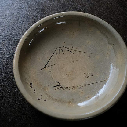 山水図 石皿