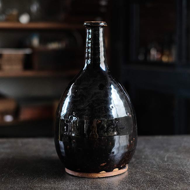 瀬戸鉄釉徳利