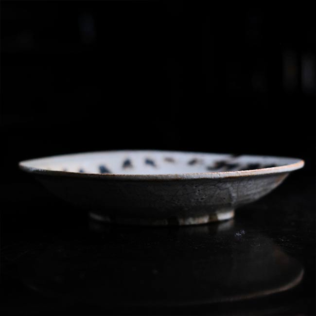 志野 芒文 大皿
