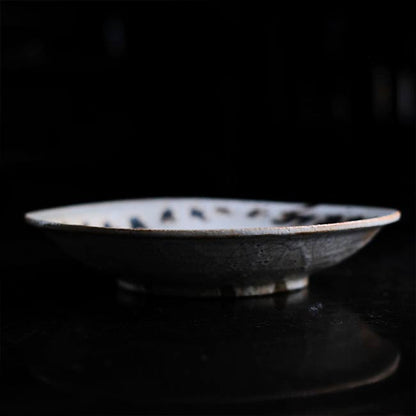 志野 芒文 大皿