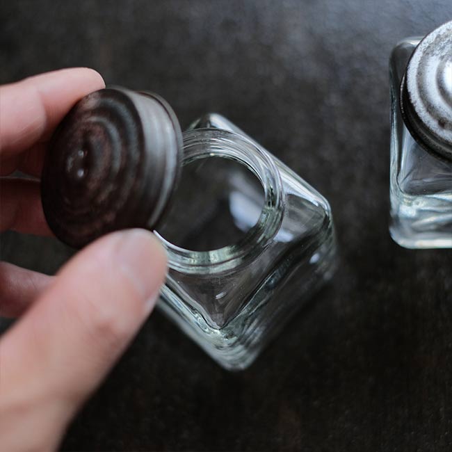 Small glass canisters (sold individually)