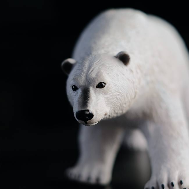 シロクマの人形