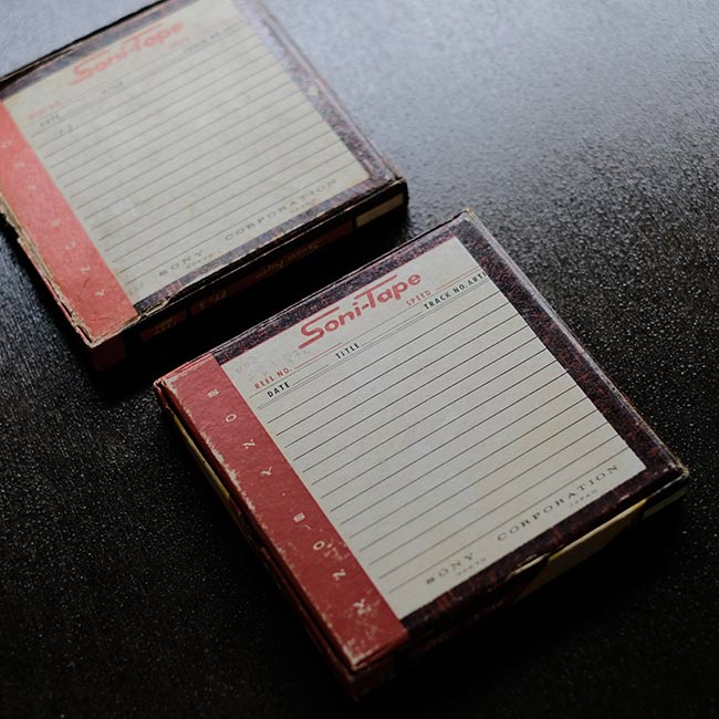 Recording tape case set of 13