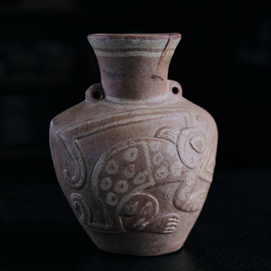 南米土器 カメレオン壺