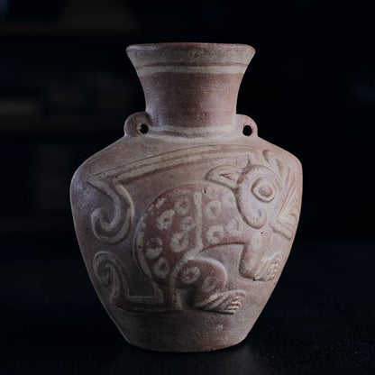 南米土器 カメレオン壺