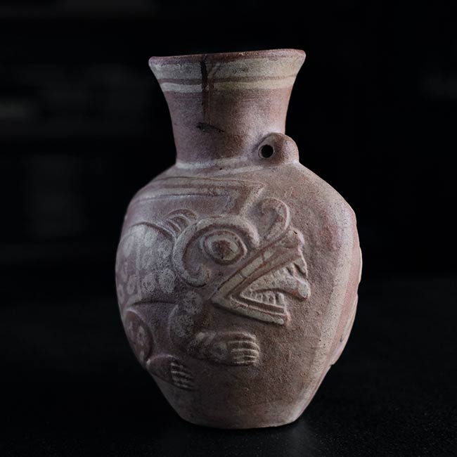 南米土器 カメレオン壺