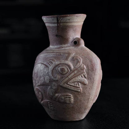 南米土器 カメレオン壺