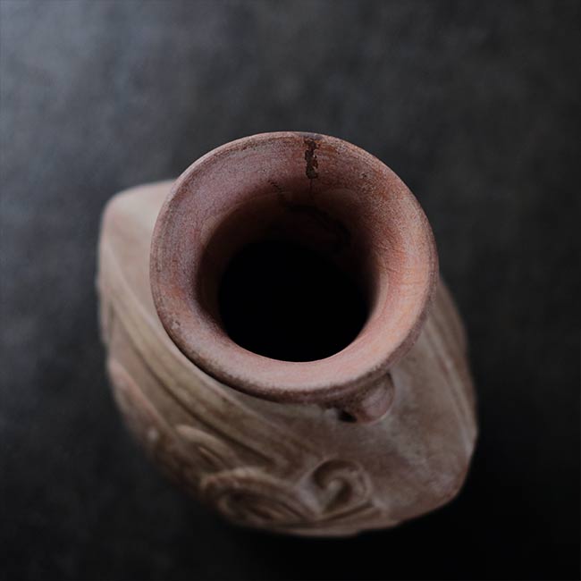 南米土器 カメレオン壺