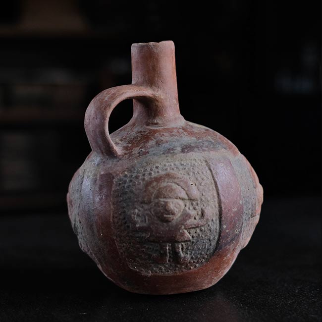 南米土器 人面壺