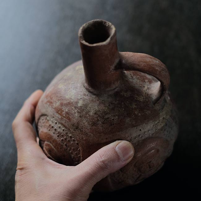 南米土器 人面壺