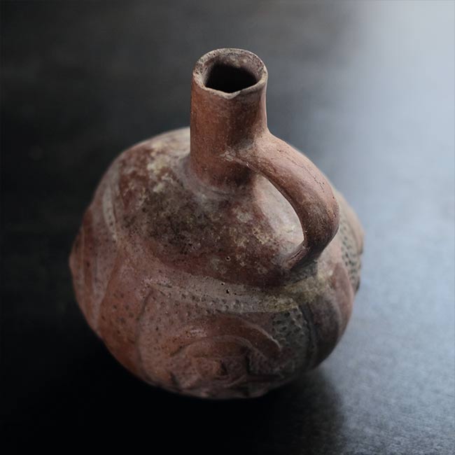 南米土器 人面壺