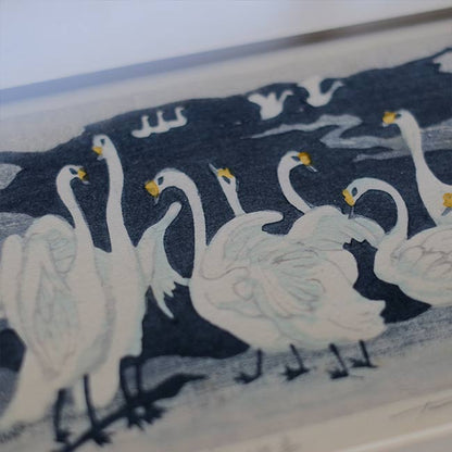 「氷上の白鳥」北岡文雄