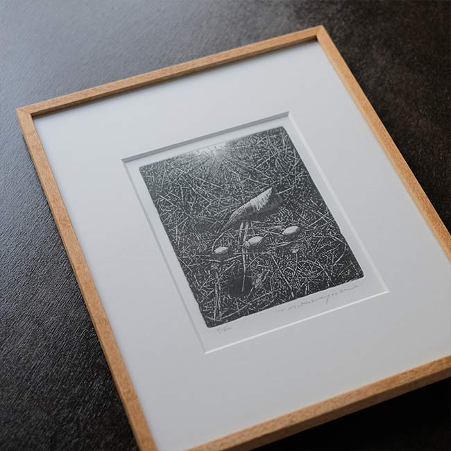 銅版画「転位 '93-地(種子)」中林忠良 – zakka store towi