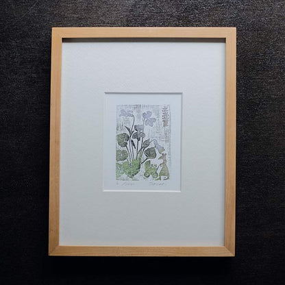 版画「立壺菫」