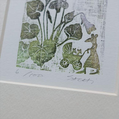 版画「立壺菫」