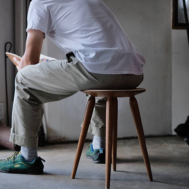 天童木工 リングスツール（ブラック） 天童木工 / Tendoリングスツール 加藤徳吉 メープル無垢材