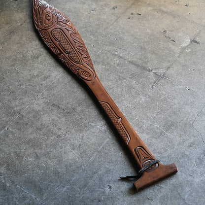 トリンギット族 木彫パドル