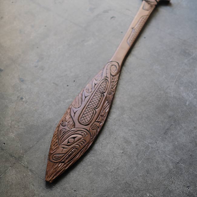 トリンギット族 木彫パドル