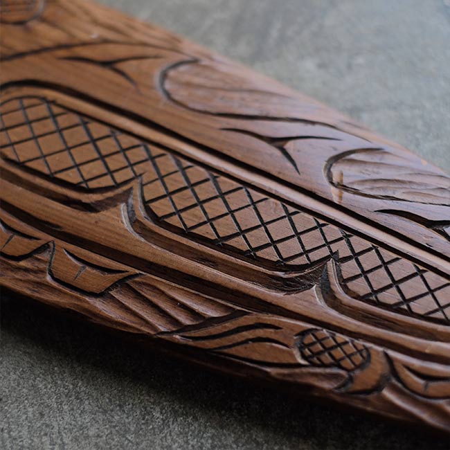 トリンギット族 木彫パドル