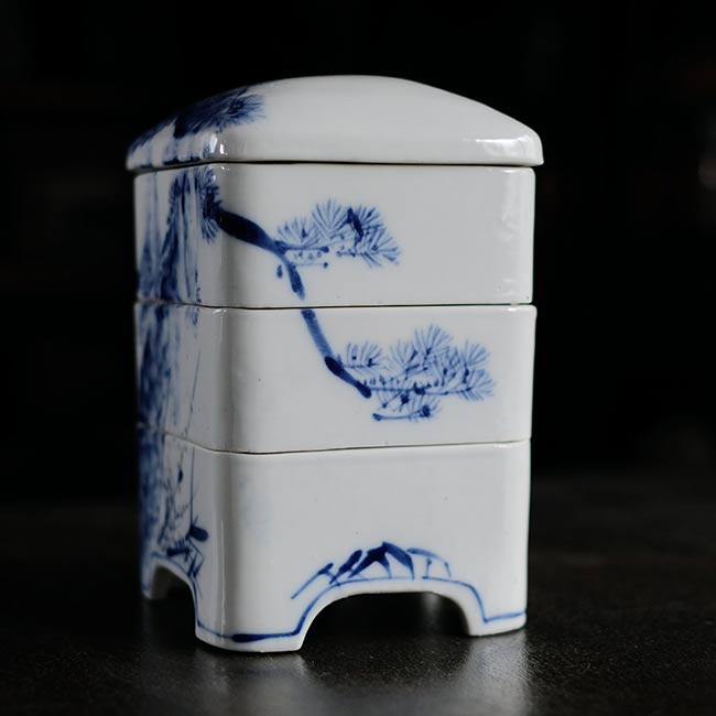 松に鶴 三段重
