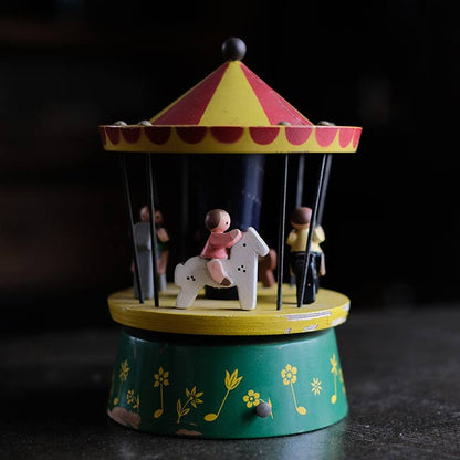 Wooden merry-go-round