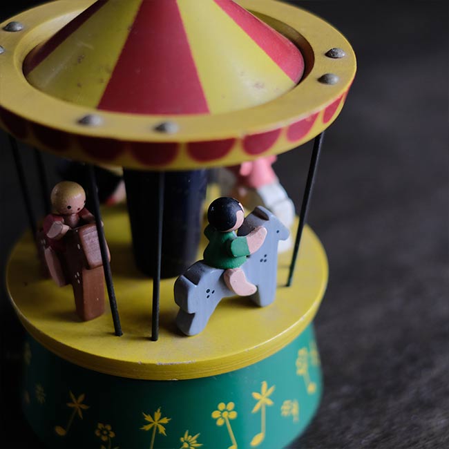 Wooden merry-go-round