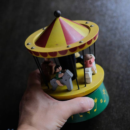 Wooden merry-go-round
