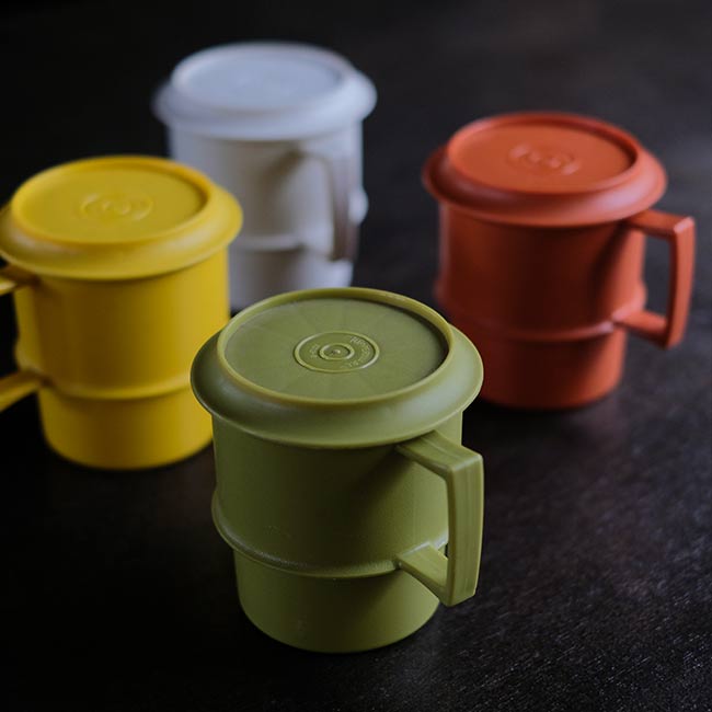 TUPPERWARE タッパーウェア 蓋付きカップセット