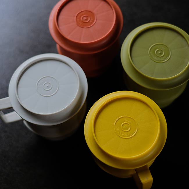 TUPPERWARE タッパーウェア 蓋付きカップセット