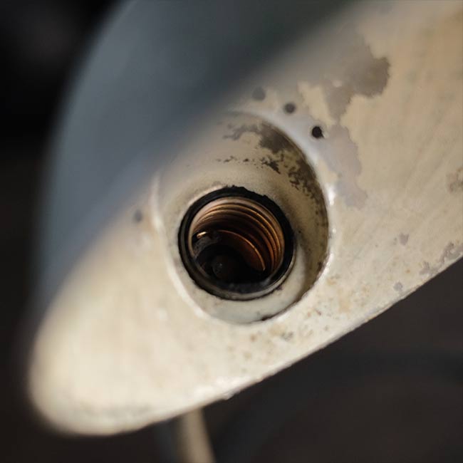 グースネックのデスクランプ