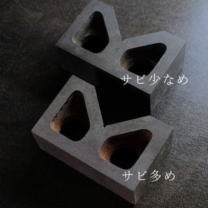 少し錆びたVブロック