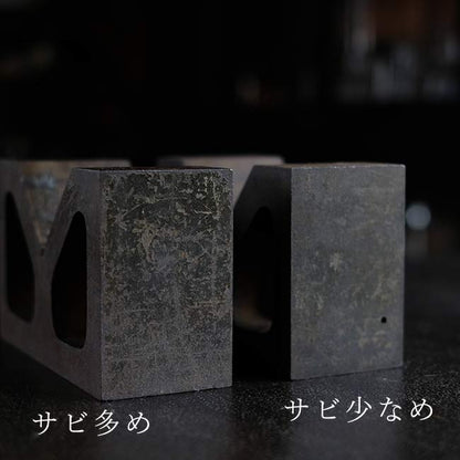 少し錆びたVブロック