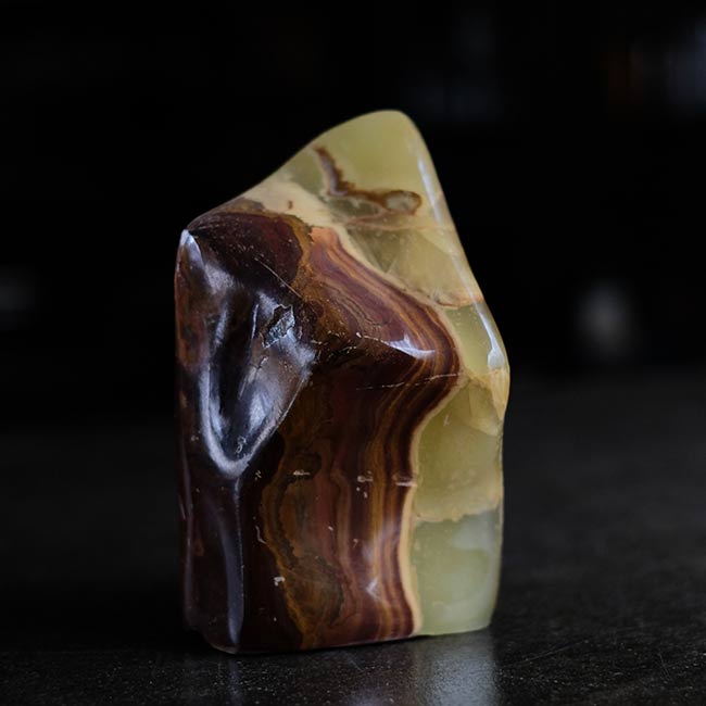 縞瑪瑙 オニキス 鑑賞石