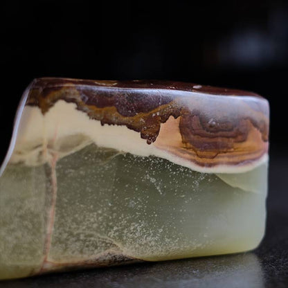 縞瑪瑙 オニキス 鑑賞石