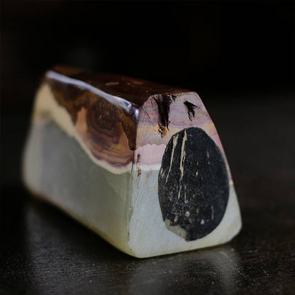 縞瑪瑙 オニキス 鑑賞石