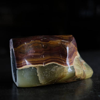 縞瑪瑙 オニキス 鑑賞石