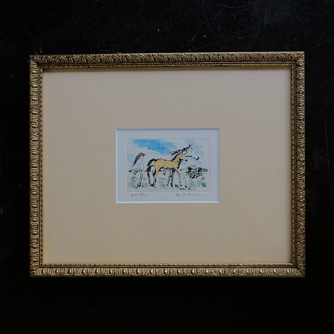 "White Horse and Child" by Takaaki Enoki