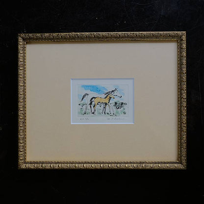 "White Horse and Child" by Takaaki Enoki