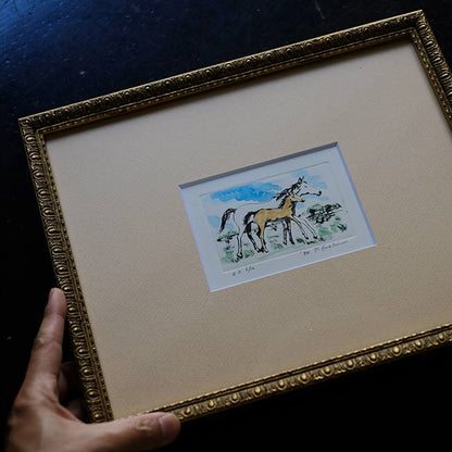 "White Horse and Child" by Takaaki Enoki
