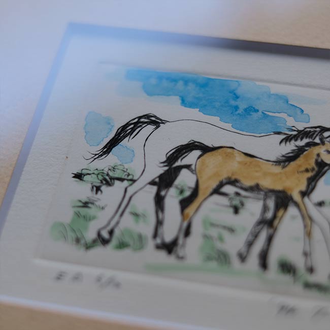 白馬の親子」榎木孝明 – zakka store towi