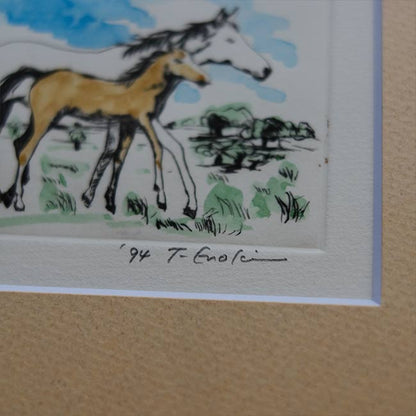"White Horse and Child" by Takaaki Enoki