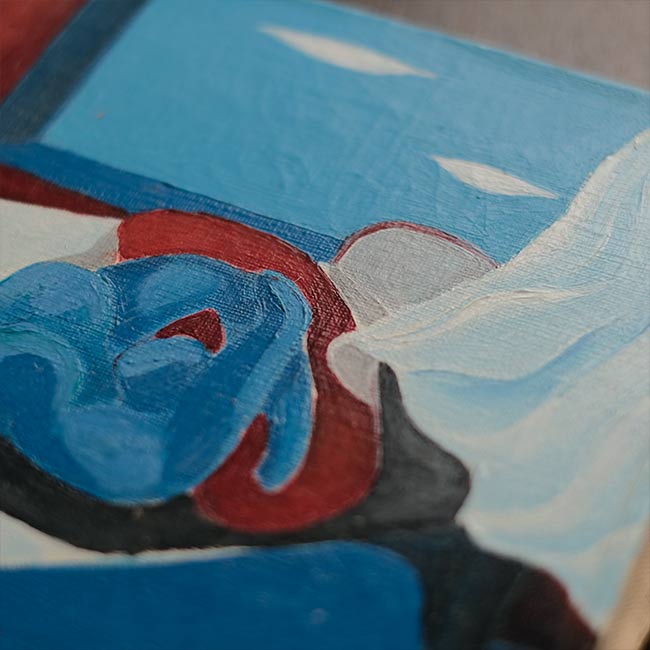 油彩画「横たわる女性」 – zakka store towi