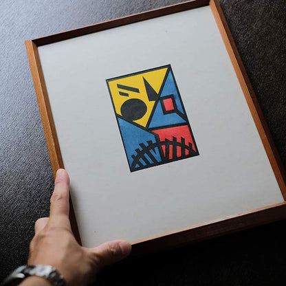 木版画「無題」田辺明義