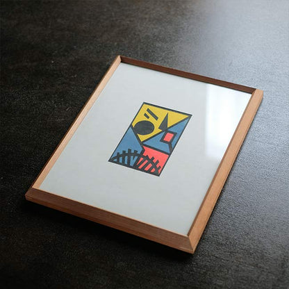 木版画「無題」田辺明義