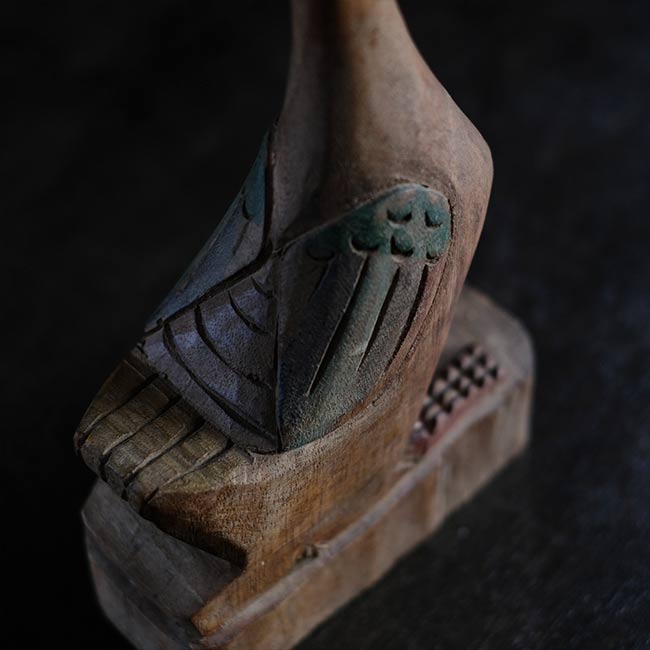 Carved wooden goose