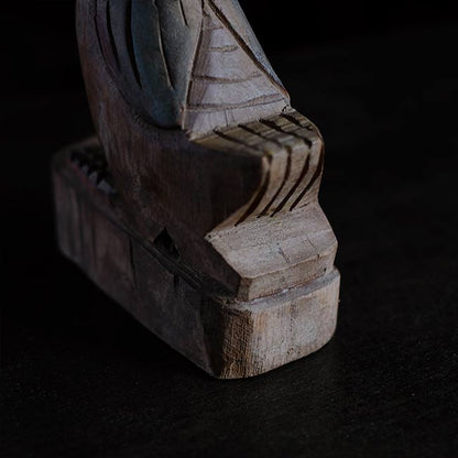 Carved wooden goose