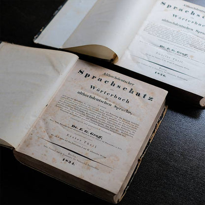 1830年代のドイツ語辞書（ディスプレイブック）