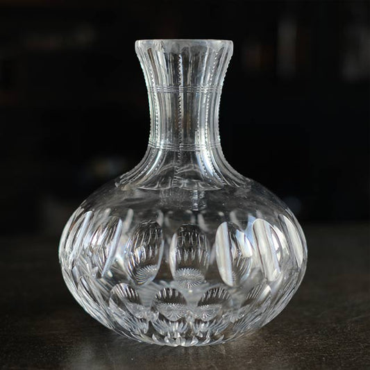 ジッパーパターン カットガラス デキャンタ